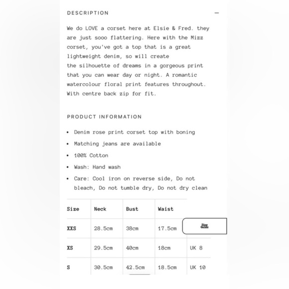 Floral Print Women's Elsie and Fred Brand Corset Style Top - Picture 11 of 12